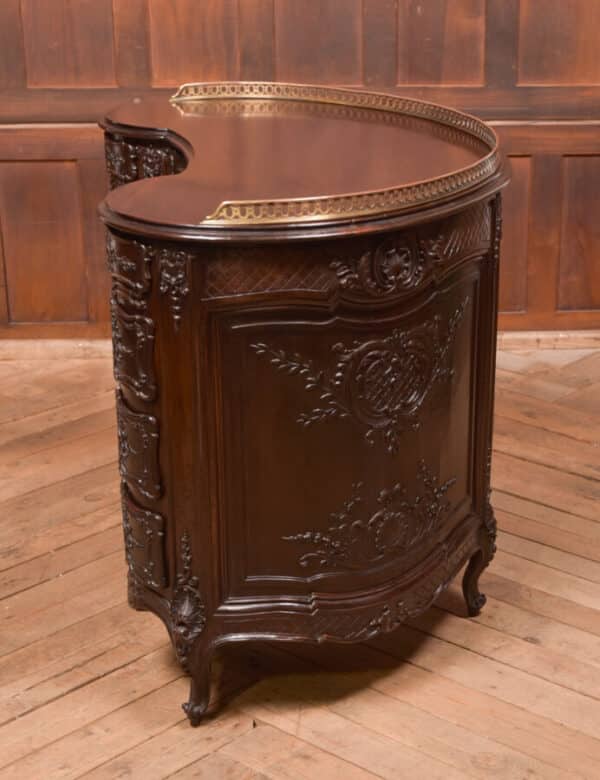 Kidney Shaped Carved Desk SAI2432 - Image 13