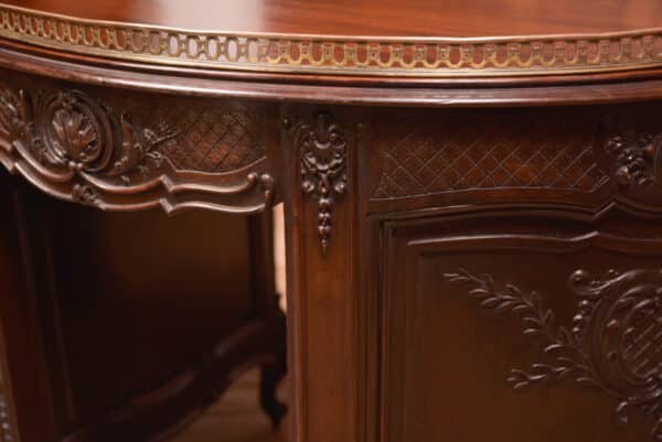Kidney Shaped Carved Desk SAI2432 - Image 19