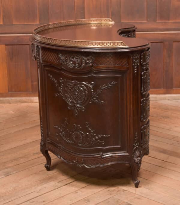 Kidney Shaped Carved Desk SAI2432 - Image 22
