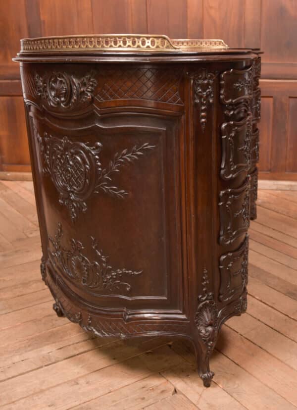 Kidney Shaped Carved Desk SAI2432 - Image 26