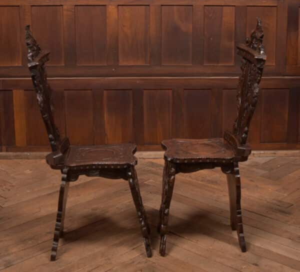 Pair Of Italian Carved Hall Chairs SAI2434 Antique Chairs 8