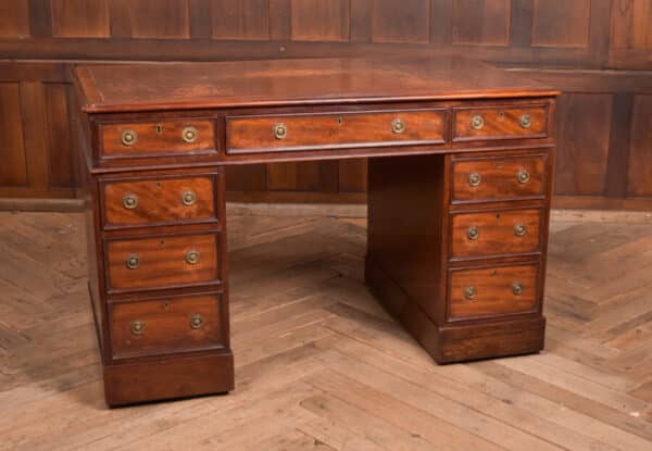 Edwardian Mahogany Knee Hole Desk SAI2445 Antique Desks 3