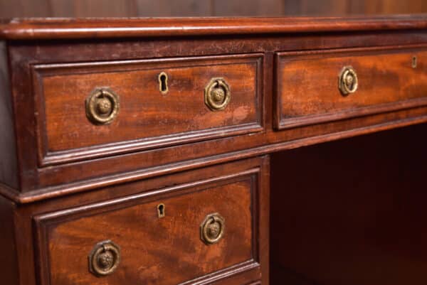 Edwardian Mahogany Knee Hole Desk SAI2445 Antique Desks 4