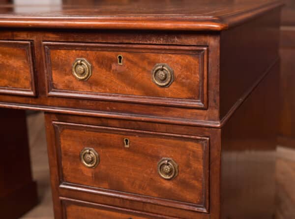 Edwardian Mahogany Knee Hole Desk SAI2445 Antique Desks 7