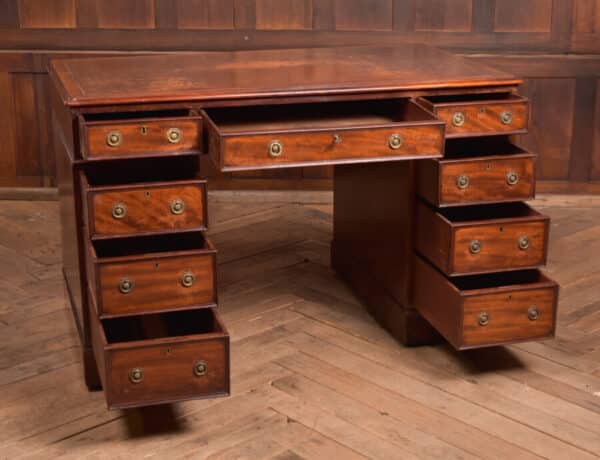Edwardian Mahogany Knee Hole Desk SAI2445 Antique Desks 10