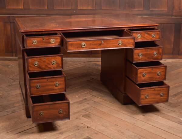 Edwardian Mahogany Knee Hole Desk SAI2445 - Image 8