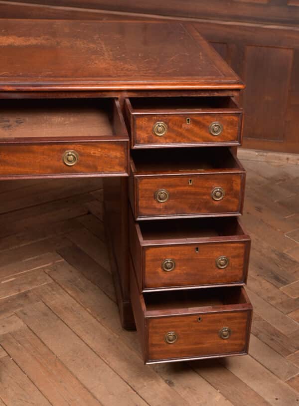 Edwardian Mahogany Knee Hole Desk SAI2445 Antique Desks 11