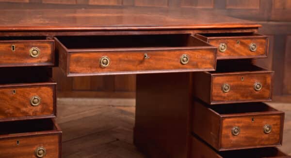 Edwardian Mahogany Knee Hole Desk SAI2445 Antique Desks 12