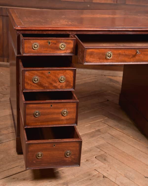 Edwardian Mahogany Knee Hole Desk SAI2445 - Image 11