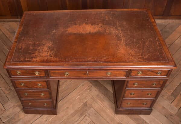 Edwardian Mahogany Knee Hole Desk SAI2445 Antique Desks 16
