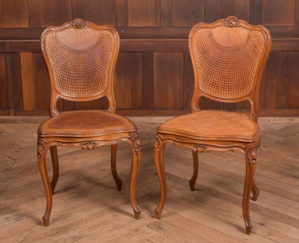Pair Of Walnut Bedroom Chairs SAI2446