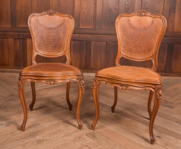 Pair Of Walnut Bedroom Chairs SAI2446 - Image 14