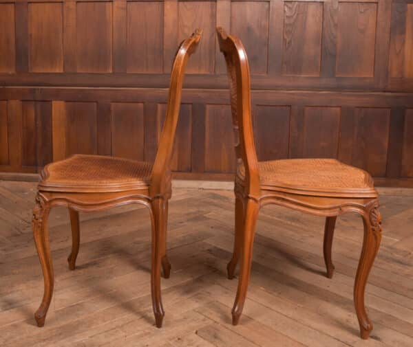 Pair Of Walnut Bedroom Chairs SAI2446 - Image 17