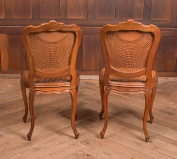 Pair Of Walnut Bedroom Chairs SAI2446 - Image 7