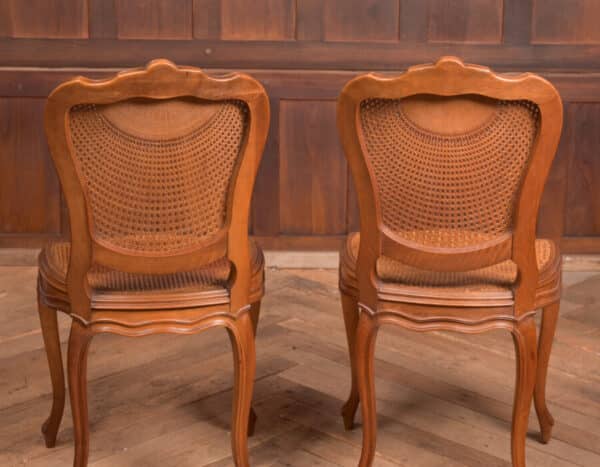 Pair Of Walnut Bedroom Chairs SAI2446 - Image 6