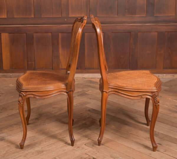 Pair Of Walnut Bedroom Chairs SAI2446 - Image 5