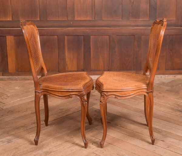 Pair Of Walnut Bedroom Chairs SAI2446 - Image 4