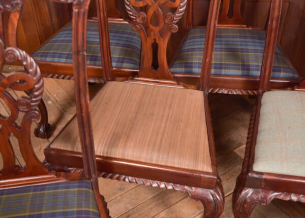 Set Of 8 Chippendale Style Dining Room Chair SAI2441 Antique Chairs 20