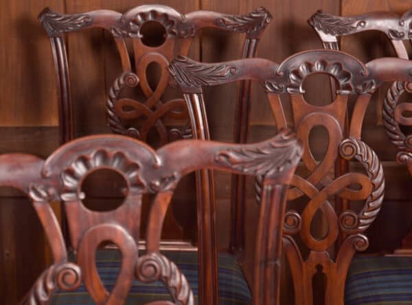 Set Of 8 Chippendale Style Dining Room Chair SAI2441 - Image 15