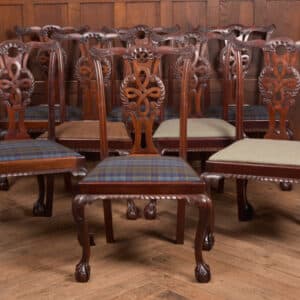 Set Of 8 Chippendale Style Dining Room Chair SAI2441 Antique Chairs
