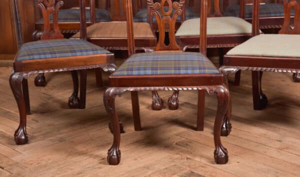 Set Of 8 Chippendale Style Dining Room Chair SAI2441 - Image 14