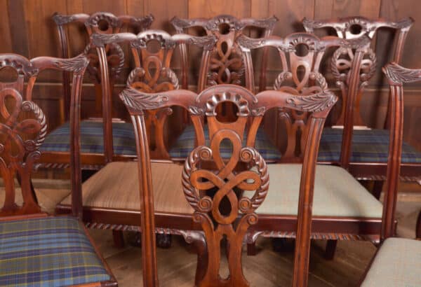 Set Of 8 Chippendale Style Dining Room Chair SAI2441 Antique Chairs 14