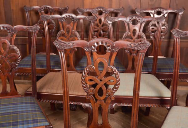 Set Of 8 Chippendale Style Dining Room Chair SAI2441 - Image 12