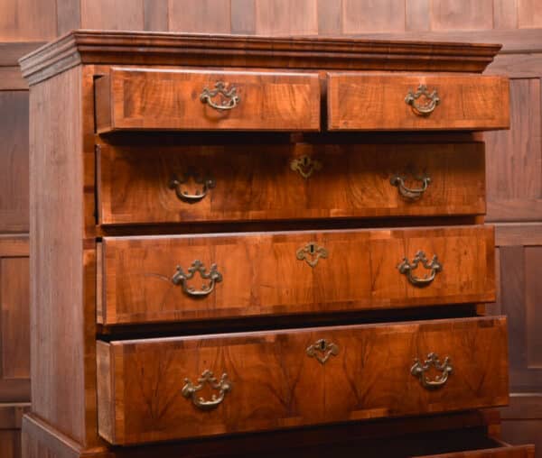 Walnut Chest On Chest/ Tallboy SAI2447 Antique Draws 9