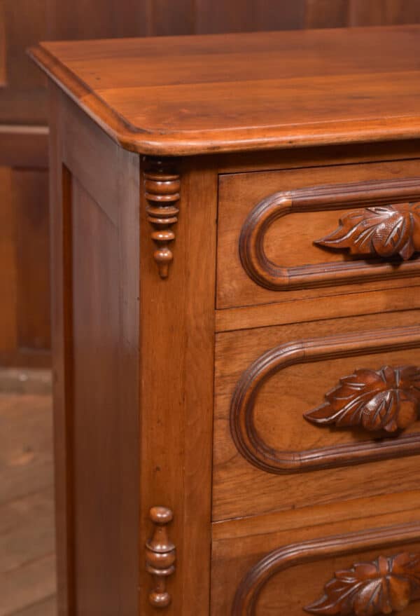 Victorian Walnut French Chest Of Drawers SAI2451 - Image 5