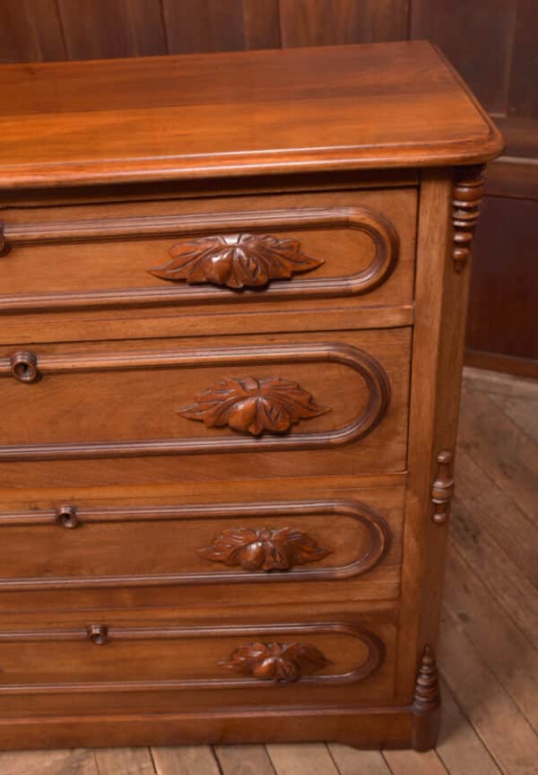Victorian Walnut French Chest Of Drawers SAI2451 Antique Draws 4