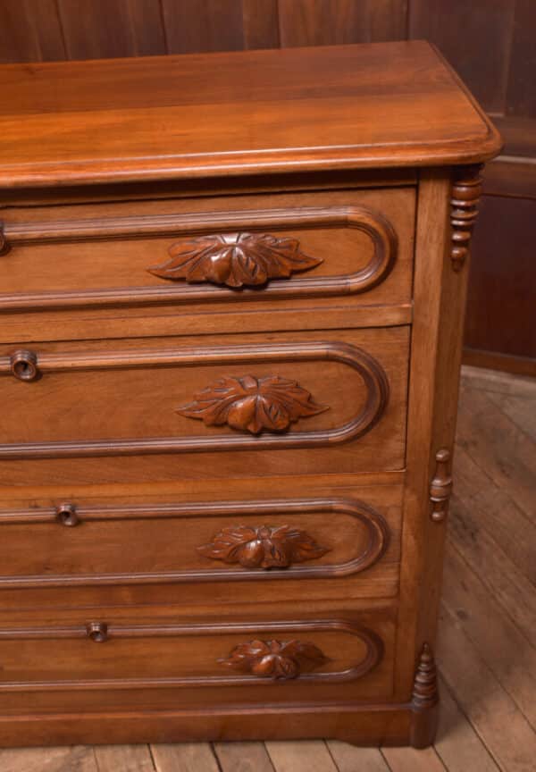 Victorian Walnut French Chest Of Drawers SAI2451 - Image 2