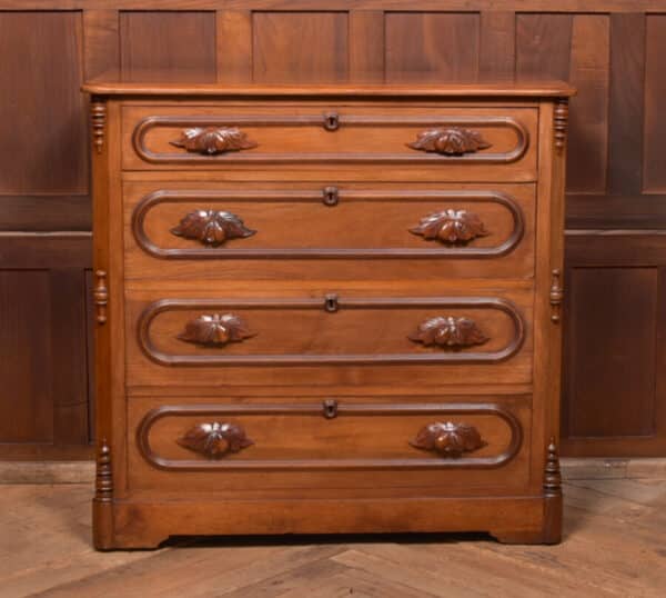 Victorian Walnut French Chest Of Drawers SAI2451