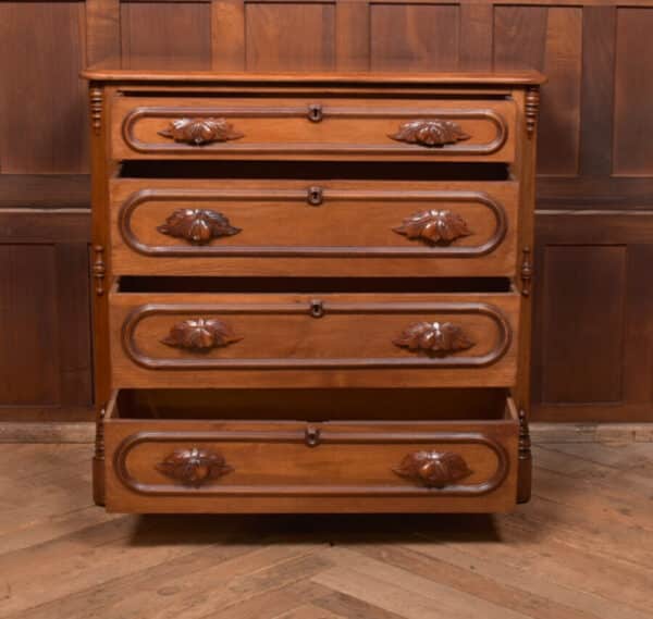 Victorian Walnut French Chest Of Drawers SAI2451 - Image 9