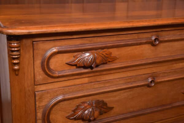 Victorian Walnut French Chest Of Drawers SAI2451 - Image 12