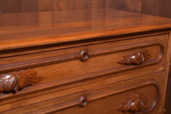 Victorian Walnut French Chest Of Drawers SAI2451 - Image 14