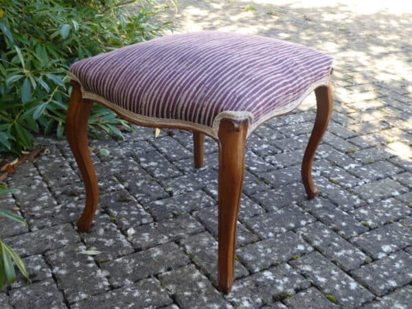 Victorian walnut stool circa 1860 - Image 6