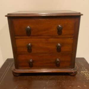 Miniature Chest of mahogany Draws Antique Chest Of Drawers