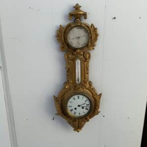 French multi function wall clock Antique Clocks