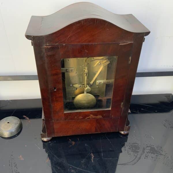 Bracket Clock double Fusee Regency mahogany cased - Image 4