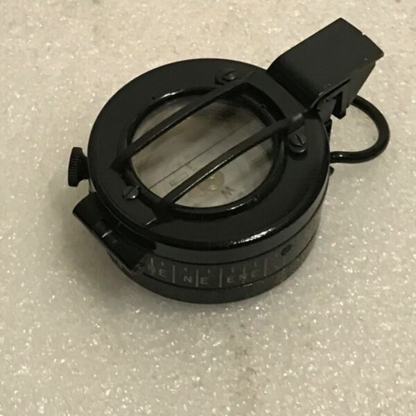 2ww British army compass and leather case