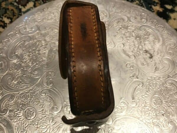 Compass 1915 with leather case Antique Collectibles 5