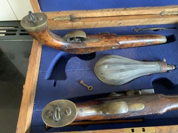 Pair of boxed Naval Flintlock pistols - Image 5