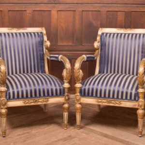 Pair Of Empire Style Armchairs SAI2465 Antique Chairs