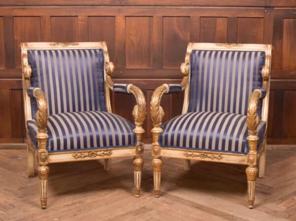 Pair Of Empire Style Armchairs SAI2465 Antique Chairs 3