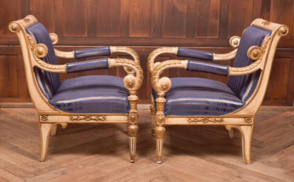 Pair Of Empire Style Armchairs SAI2465 Antique Chairs 15