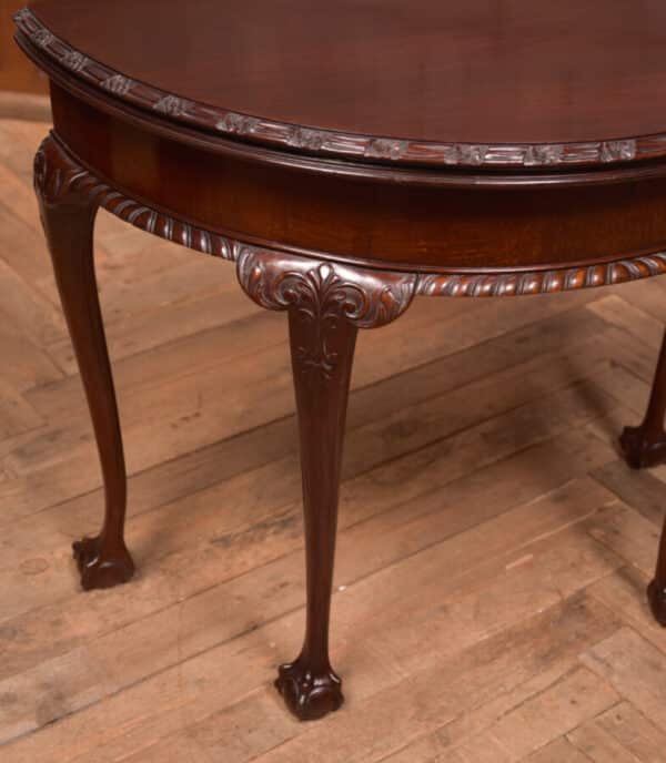 Edwardian Demi Lune Fold Over Table SAI2459 Antique Tables 8