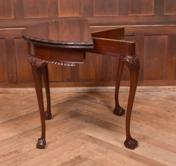 Edwardian Demi Lune Fold Over Table SAI2459 - Image 9