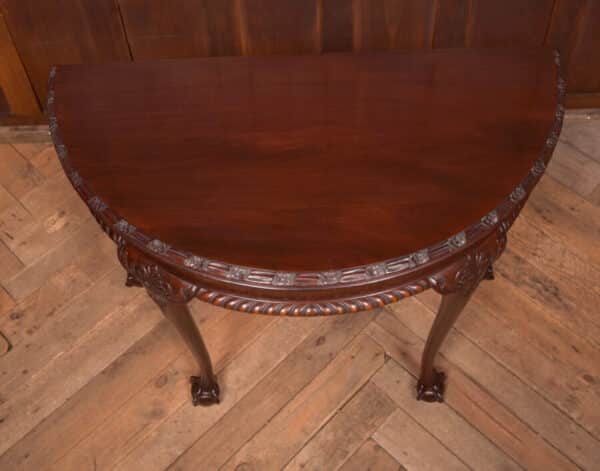 Edwardian Demi Lune Fold Over Table SAI2459 - Image 7
