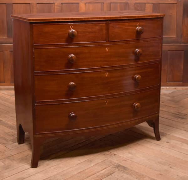 Victorian Bowfront Chest Of Drawers SAI2460 Antique Draws 4