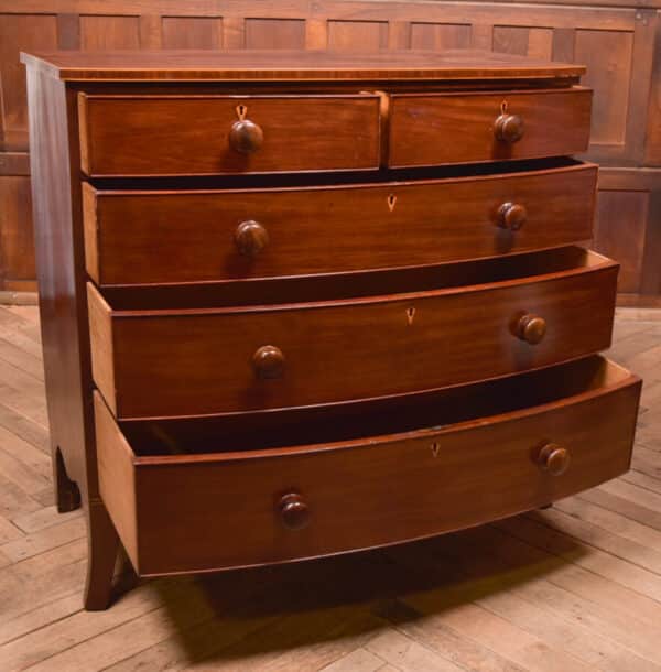 Victorian Bowfront Chest Of Drawers SAI2460 - Image 6